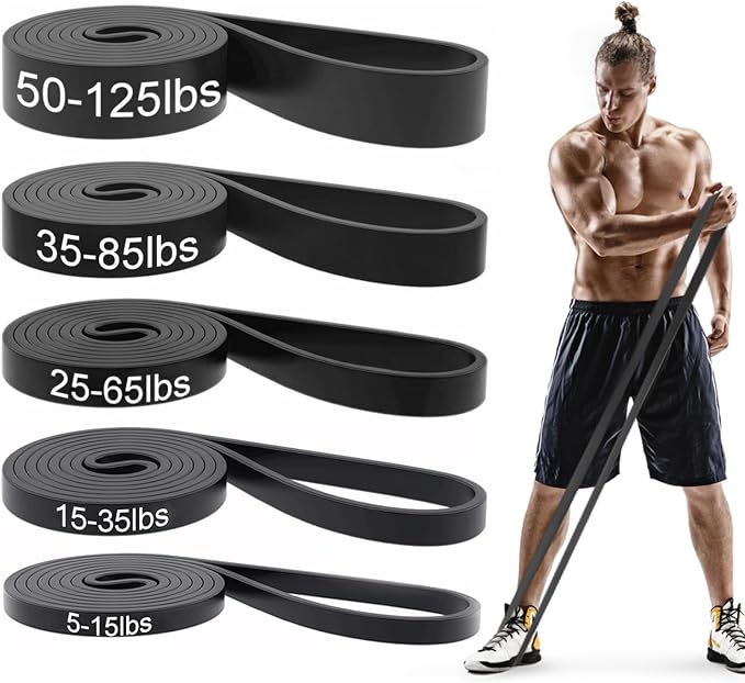 Pull Up Bands, Resistance Bands, Pull Up Assistance Bands Set for Men & Women, Exercise Workout Bands for Working Out, Body Stretching, Physical Therapy, Muscle Training