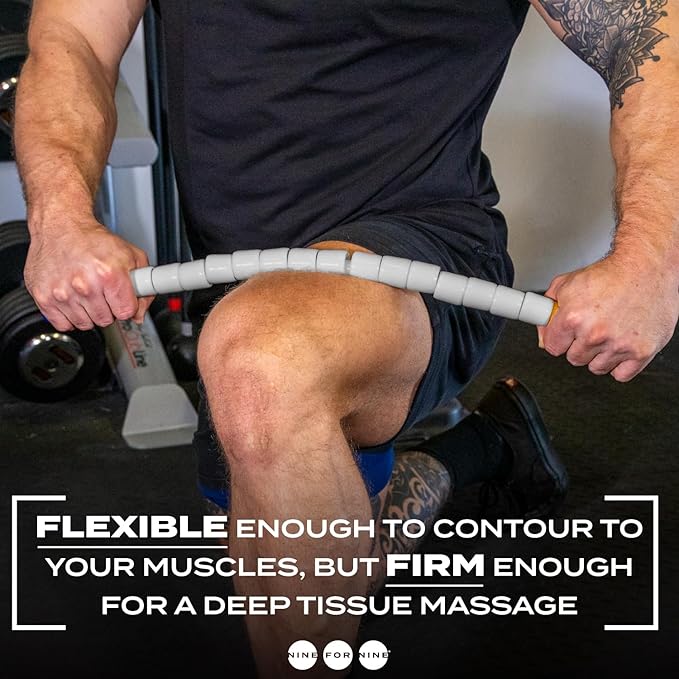 Massage Stick 24" Handheld Spindle Massage Roller - Full Body Muscle Recovery & Myofascial Release (Large - 24" Massage Stick)