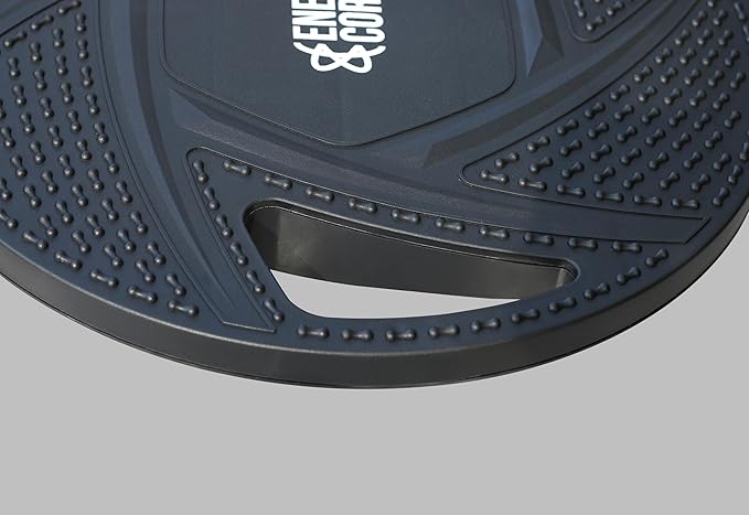 Balance Board for Adults – Stability Trainer for Home Workouts, Core Strength, and Coordination – Compact Balance Exercise Equipment for Fitness and Physical Therapy - Circular, Black