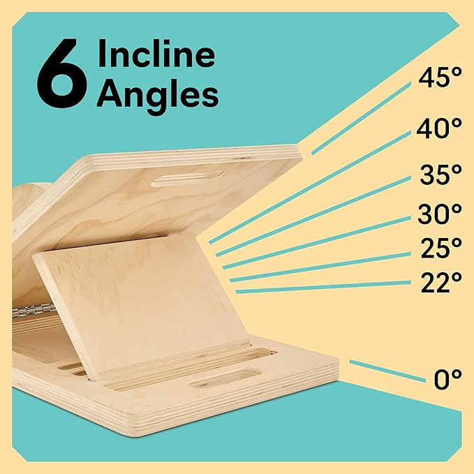 Slant Board with 6 Incline Angles - Transforms Into a Balance Board - Premium Calf Stretcher and Wobble Board for Effective Calf Stretching and Squats