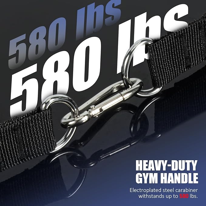 2 Pack Upgraded Exercise Handles, Gym Handle Equipment for Cable Machine Attachments, Strength Training Workout, Pilates, Home Gym, Resistance Bands, Heavy Duty Workout Accessories