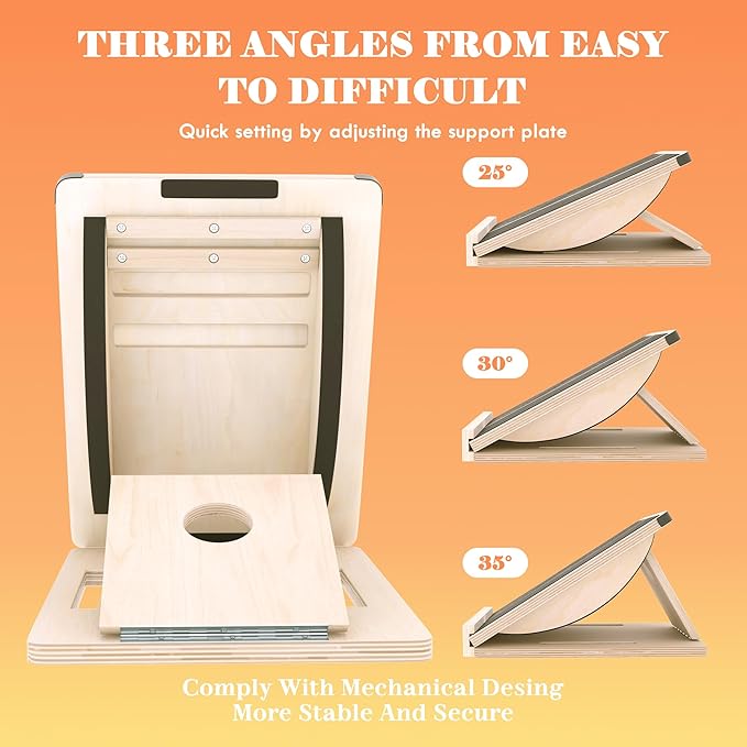 Professional Slant Board, Adjustable Incline Board and Calf Stretcher, Slant Board for Calf Stretching, Calf Stretch Board