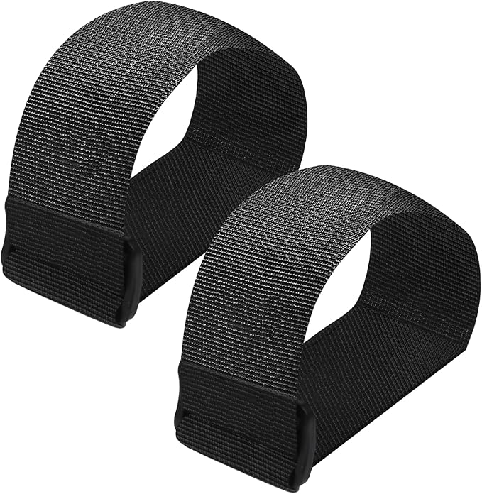 Leg Exerciser Traction Straps, Under Desk Elliptical Pedal Band for Seniors, Secure & Stability for Electric Ellipse Equipment