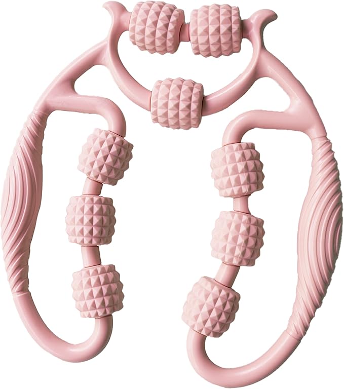 Premium Foam Roller,Muscle Roller,Deep Tissue Massager for Legs,Arms,Neck,Calves,Thighs,Back,Tennis and Golfer Elbow,Relieve Muscle Soreness,Stiffness and Tightness (Pink)