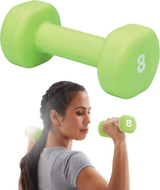 Gaiam Dumbbell Hand Weight (Sold in Singles) - Neoprene Coated Exercise & Fitness Dumbbell for Home Gym Equipment Workouts Strength Training Free Weights for Women, Men
