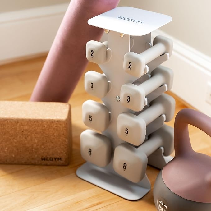 WeGym SafeGrip Dumbbells, Anti-Slip, Anti-Roll, Thick Handles, Free Weights, Square Dumbbells for Secure Workouts at Home, Weightlifting, and Personal Training