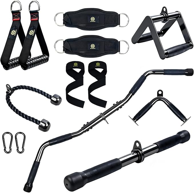 LAT Pulldown Attachments, Cable Machine Attachment Gym Accessories, Cable Attachments for Gym, Home Gym Accessories