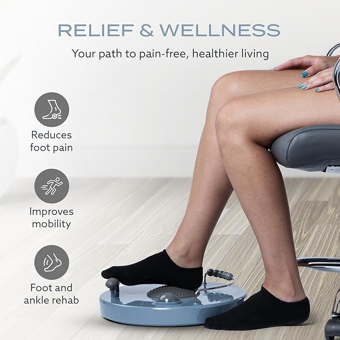 PT Pro Fit Foot Trainer, Plantar Fasciitis Relief, Deep Tissue Muscle Massage, Foot Arch and Heel Pain Treatment, Reflexology Tool