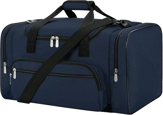 Gym Bag 22 inch Sport Duffle Bag for Men - 55L Weekender Duffel Bag for Travel - Navy Blue