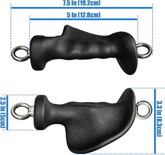 Ergonomic Tricep Rope Pulldown Attachments, Upgraded 27 32 40 & 47 Inch Extra Long Triceps Rope Cable Attachments for Gym, LAT Pull Down Bar for Cable Machine, Tricep Workout Cable Attachments