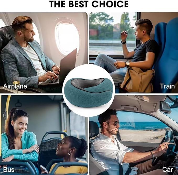 WEERSHUN Travel Pillows for Airplanes,2024 New Travel Pillow,Travel Neck Pillow Airplane Memory Foam Travel Pillow Neck Pillow for Traveling Suitable for Airplanes,Offices and Cars