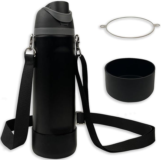 Silicone Boot Set for Owala Water Bottle 24 oz, 32 oz, 40 oz - Includes Non-Slip Sleeve, Shoulder Strap & Handle Strap, Perfect Owala Accessories, Fits Owala Tumbler, Owala FreeSip, Candy Coated