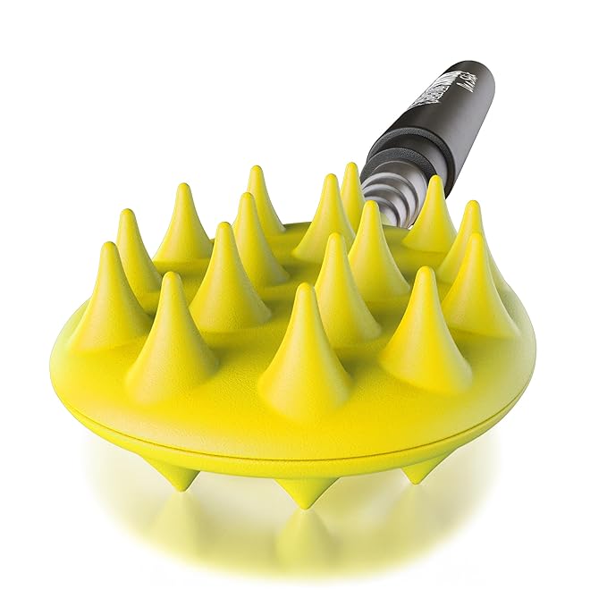 Cactus Scratcher Extendable Telescopic Back Scratcher - Extends 25" Long Double Sided Retractable Scratching Tool for Hand, Neck, Head, and Body - Universal Gift for Family, Pets, and Friends, Yellow