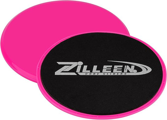 ZILLEEN Exercise Sliders for Working Out Fitness Discs for Pilates Women Men, 2 Pack