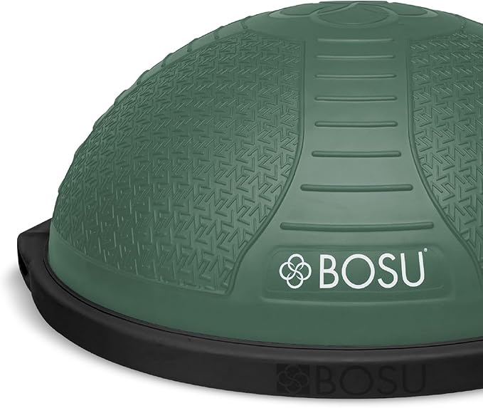Bosu Half Ball Home Balance Exercise Trainer for Strength and Flexibility Workouts with Built to Last Burst Resistant Material and Hand Pump