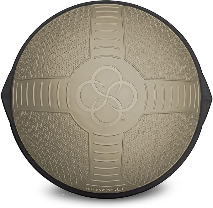 Bosu Half Ball Home Balance Exercise Trainer for Strength and Flexibility Workouts with Built to Last Burst Resistant Material and Hand Pump