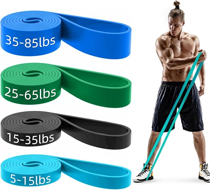 Pull Up Bands, Resistance Bands, Pull Up Assistance Bands Set for Men & Women, Exercise Workout Bands for Working Out, Body Stretching, Physical Therapy, Muscle Training