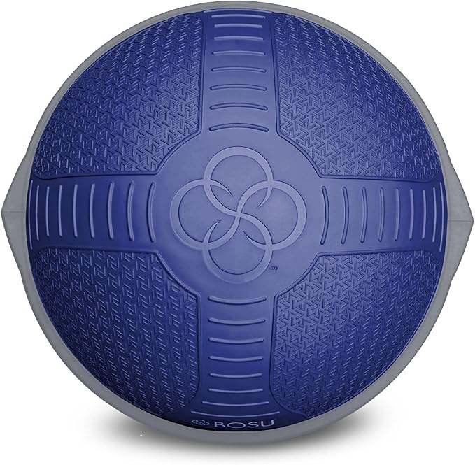 Bosu Half Ball Home Balance Exercise Trainer for Strength and Flexibility Workouts with Built to Last Burst Resistant Material and Hand Pump