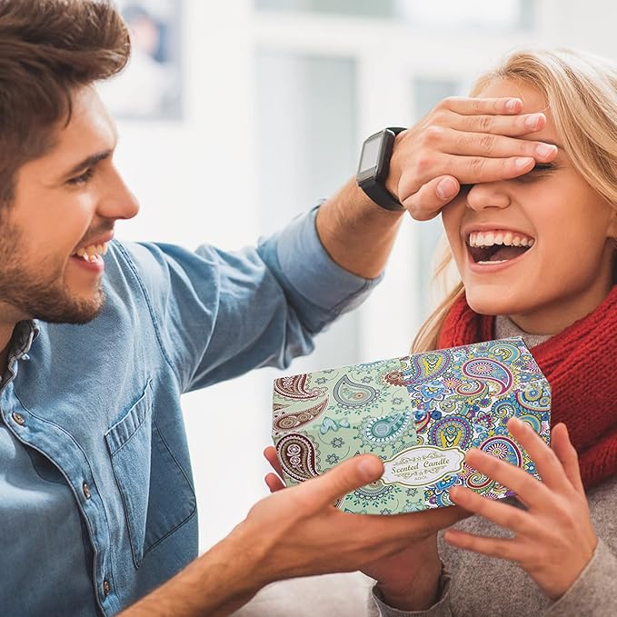 2 Pack Scented Candles, 2.5 oz Aromatherapy Candles for Home Scented, Natural Soy Candles with Floral Scents, Portable Small Jar Candle Set for Travel, Spa, Bath, Home Decor Tin Candle Pack