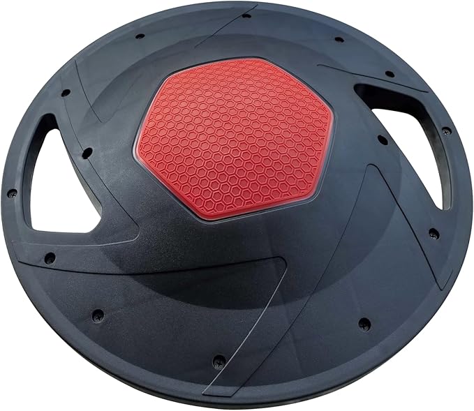 Balance Board for Adults – Stability Trainer for Home Workouts, Core Strength, and Coordination – Compact Balance Exercise Equipment for Fitness and Physical Therapy - Circular, Black