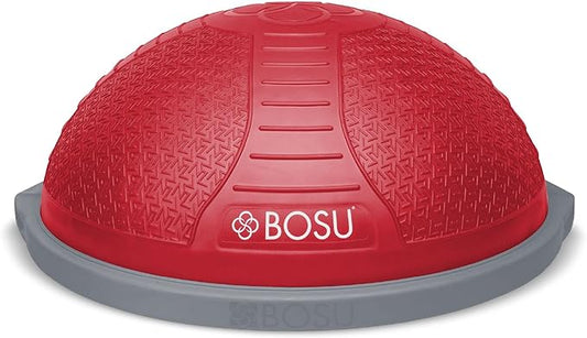 Bosu Half Ball Home Balance Exercise Trainer for Strength and Flexibility Workouts with Built to Last Burst Resistant Material and Hand Pump