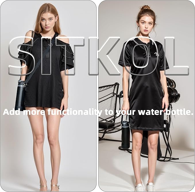 Silicone Boot Set for Owala Water Bottle 24 oz, 32 oz, 40 oz - Includes Non-Slip Sleeve, Shoulder Strap & Handle Strap, Perfect Owala Accessories, Fits Owala Tumbler, Owala FreeSip, Candy Coated