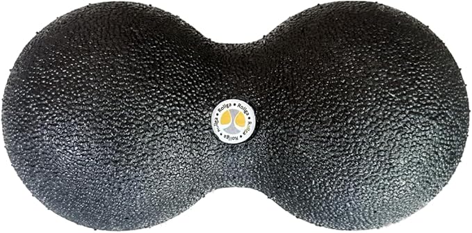 Rollga Peanut - The Better Peanut Ball Roller for Deep Tissue Massage, Mobility, Physical Therapy, Double Lacrosse Ball Massage, Back Pain, Myofascial Release, Muscle Knots, Suboccipital, & Acupoint