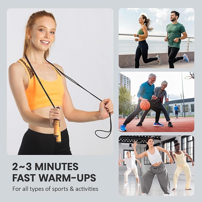 multifun Jump Rope, Adjustable Digital Jump Rope with Calorie Counter, Ball Bearings & Alarm – Ideal for Fitness, CrossFit, Boxing, MMA, Gym – Multifunctional Speed Skipping Rope