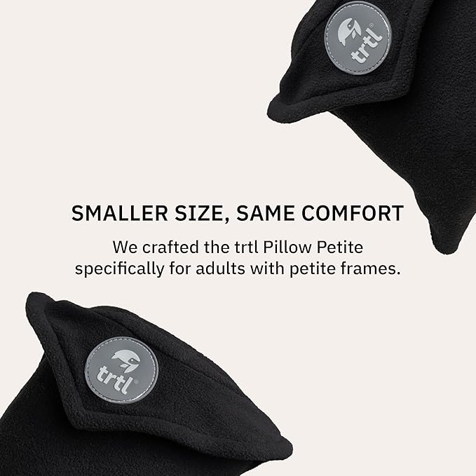 trtl Pillow Petite - Small Travel Pillow for Sleeping with Built-in Head and Neck Support - Comfortable Plane Neck Pillow for Traveling - Compact and Machine-Washable