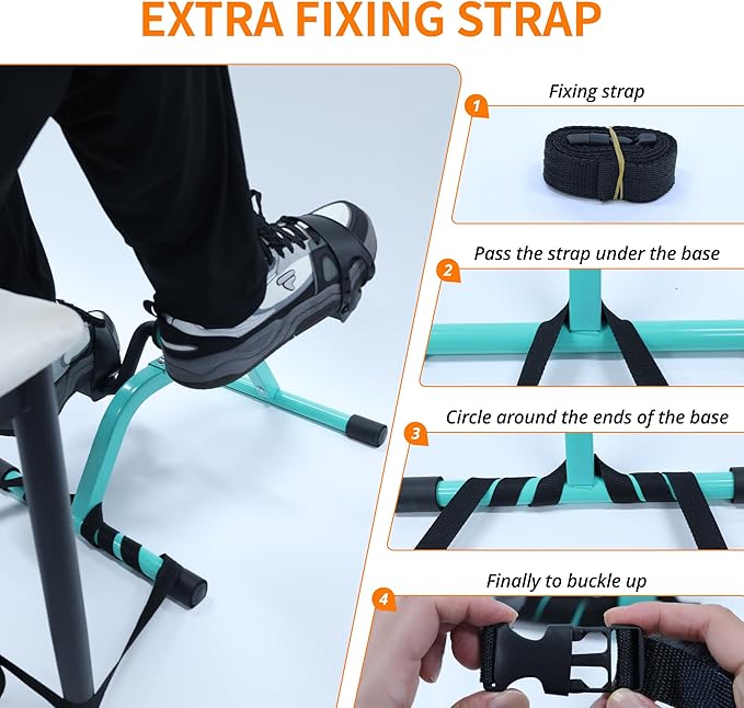 Pedal Exercise mini Exercise Bike for Leg and Arm Recovery Exercise Lightweight and Portable Floor Bike