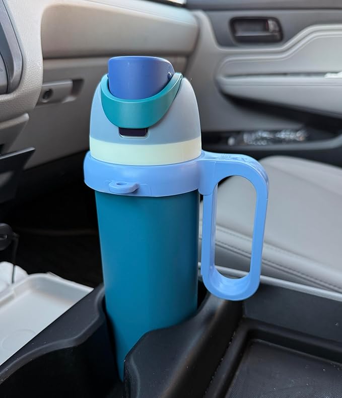 Bottle Handle for Owala FreeSip 24oz 32oz 40oz – Strong Plastic Water Bottle Holder, Durable Easy Carry Accessory for Running, Jogging, Gym, Hiking, and Drinking While Driving & More (Peach)