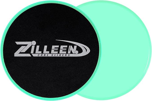 ZILLEEN Exercise Sliders for Working Out Fitness Discs for Pilates Women Men, 2 Pack