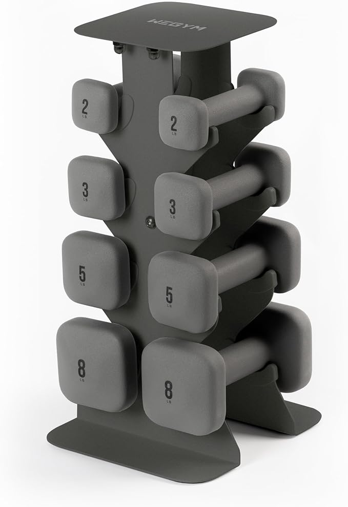 WeGym SafeGrip Dumbbells, Anti-Slip, Anti-Roll, Thick Handles, Free Weights, Square Dumbbells for Secure Workouts at Home, Weightlifting, and Personal Training