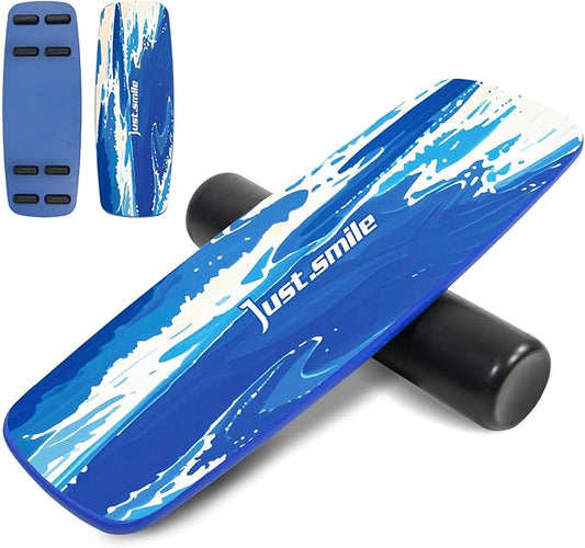 Balance Borad Sports Trainer-with Adjustable Stopper- Stability Board for Physical Therapy,Yoga,Surfing Training-Max Load 350lbs with Aiti- Slip Surface