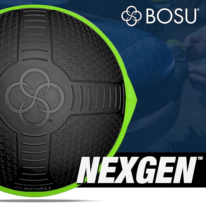 Bosu Half Ball Home Balance Exercise Trainer for Strength and Flexibility Workouts with Built to Last Burst Resistant Material and Hand Pump