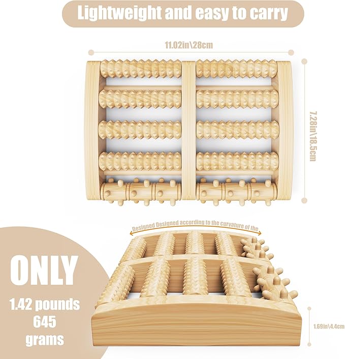 Foot Massager, Plantar Fasciitis Relief Gift, Leg Pain Treatment for Men and Women, Muscle Tension Relief, Reflexology and deep Tissue Muscle Massage, Father's Day Gift, Relax mom and dad