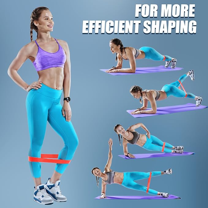 WHATAFIT Resistance Bands, Exercise Bands，Resistance Bands for Working Out, Work Out Bands with Handles for Men and Women Fitness, Strength Training Home Gym Equipment