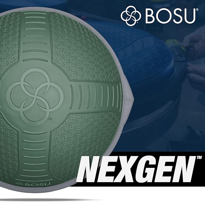 Bosu Half Ball Home Balance Exercise Trainer for Strength and Flexibility Workouts with Built to Last Burst Resistant Material and Hand Pump