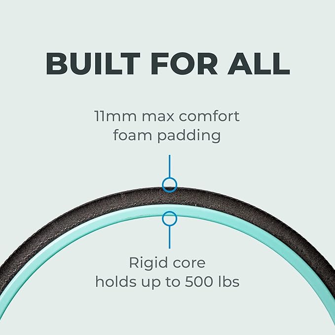 Chirp Wheel+ Foam Roller for Back Pain Relief, Muscle Therapy, and Deep Tissue Massage 4 and 6 Inch