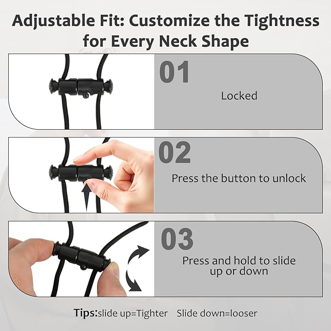 Travel Pillow, Memory Foam Neck Pillow for Airplane, Ergonomic Neck Support with Washable & Breathable Cover, Includes Eye Mask, Earplugs & Compact Bag for Long Flights, Cars, Home & Office (Black)