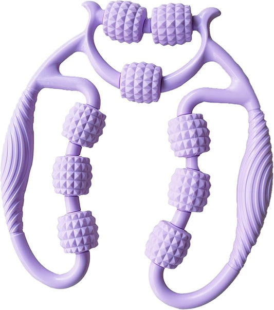 Premium Foam Roller,Muscle Roller,Deep Tissue Massager for Legs,Arms,Neck,Calves,Thighs,Back,Tennis and Golfer Elbow,Relieve Muscle Soreness,Stiffness and Tightness (Purple)