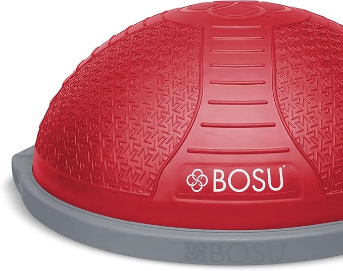 Bosu Half Ball Home Balance Exercise Trainer for Strength and Flexibility Workouts with Built to Last Burst Resistant Material and Hand Pump