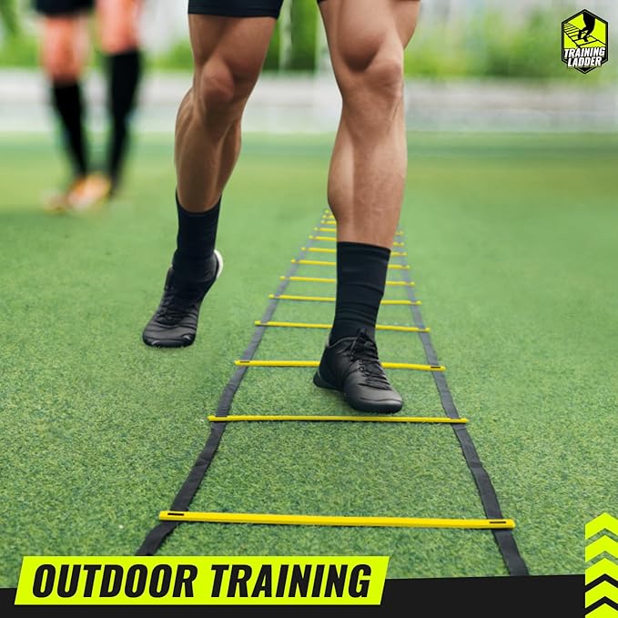 Teenitor Agility Ladder Speed Ladder Training Ladder for Soccer, Speed, Football Fitness Feet Training Carry Bag Agility Training Equipment 13 rungs, 23 feet