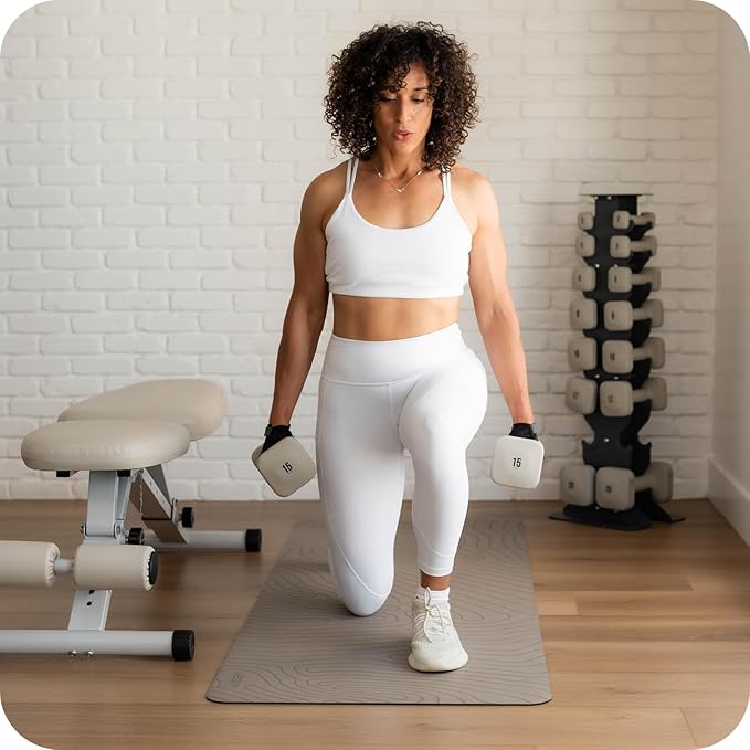 WeGym SafeGrip Dumbbells, Anti-Slip, Anti-Roll, Thick Handles, Free Weights, Square Dumbbells for Secure Workouts at Home, Weightlifting, and Personal Training