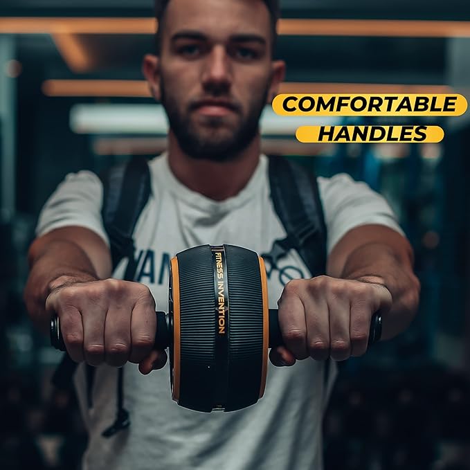 Ab Roller Wheel - Ab Wheel Roller & Knee Mat - Rueda Para Abdominales - Abdominal Wheel - Abs Roller for Men & Women - Home Gym Equipment