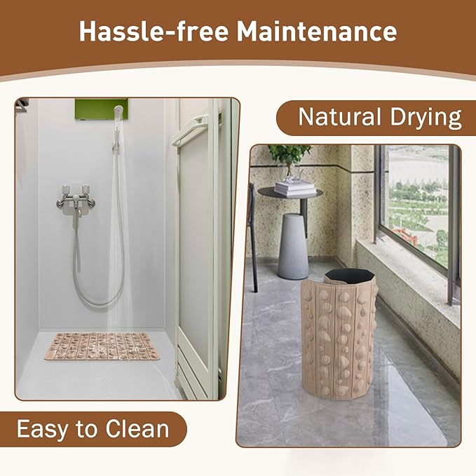 Portable Foot Massager Mat, Acupressure Mat for Feet, Reduce Plantar Tension Promote Blood Circulation, Small Reflexology Mat for Long Sitting, Anti Fatigue Office Standing Desk Mat