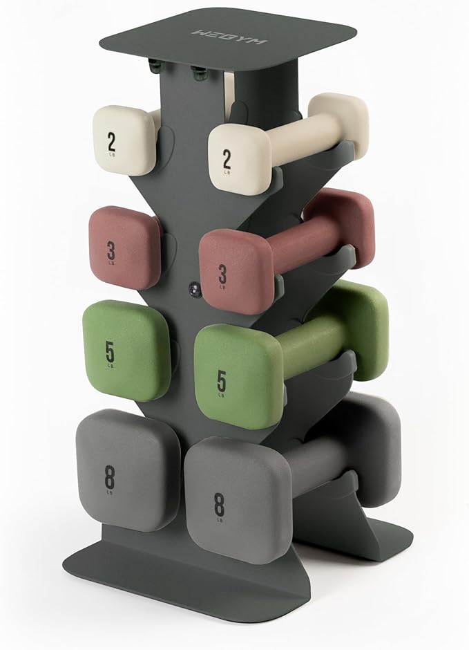 WeGym SafeGrip Dumbbells, Anti-Slip, Anti-Roll, Thick Handles, Free Weights, Square Dumbbells for Secure Workouts at Home, Weightlifting, and Personal Training