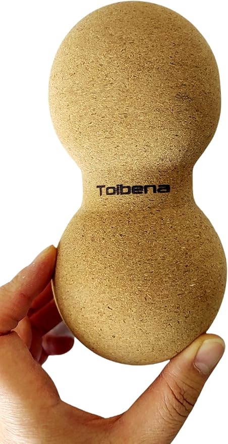 Massage Muscle Peanut Balls/High Density Natural Eco-Friendly/Foam Roller for Physical Therapy/NO Foam-Roller Yoga & Travel Friendly(2 + 3 Inch Peanut)