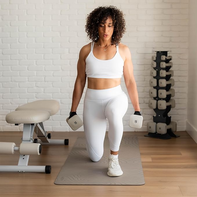 WeGym SafeGrip Dumbbells, Anti-Slip, Anti-Roll, Thick Handles, Free Weights, Square Dumbbells for Secure Workouts at Home, Weightlifting, and Personal Training