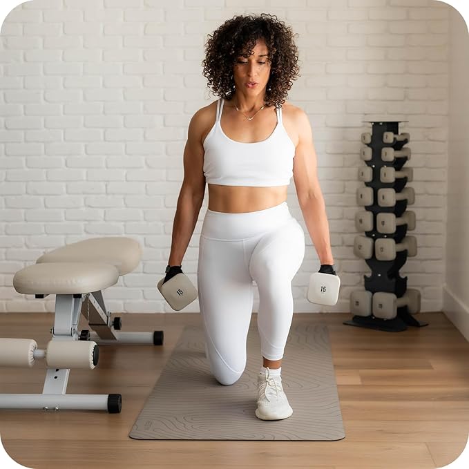 WeGym SafeGrip Dumbbells, Anti-Slip, Anti-Roll, Thick Handles, Free Weights, Square Dumbbells for Secure Workouts at Home, Weightlifting, and Personal Training